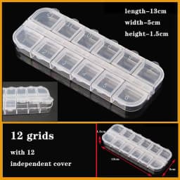 Transparent Plastic Box Screw Compartment Box Jewelry Earring Display Case Container Clear Terminal Organizer Tool Storage Boxes