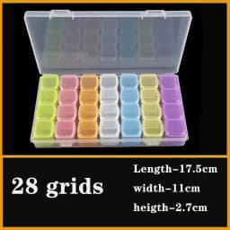 Transparent Plastic Box Screw Compartment Box Jewelry Earring Display Case Container Clear Terminal Organizer Tool Storage Boxes