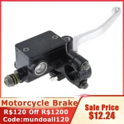 22MM M8/M10 Motorcycle Upper Front Brake Clutch Master Cylinder CNC Clutch Pump Reservoir Pump Lever Left Right Fit for Honda