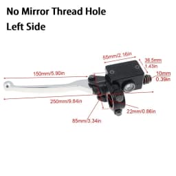 22MM M8/M10 Motorcycle Upper Front Brake Clutch Master Cylinder CNC Clutch Pump Reservoir Pump Lever Left Right Fit for Honda