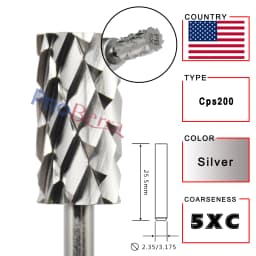 RolinStar 6.6 Large Barrel Silver Steel Carbide High Quality Remove Gel Polish 4XC Acrylic