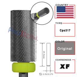 RolinStar 6.6 Large Barrel Silver Steel Carbide High Quality Remove Gel Polish 4XC Acrylic