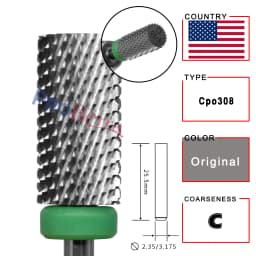 RolinStar 6.6 Large Barrel Silver Steel Carbide High Quality Remove Gel Polish 4XC Acrylic