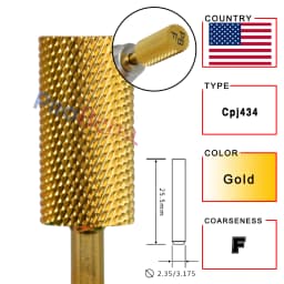 RolinStar 6.6 Large Barrel Silver Steel Carbide High Quality Remove Gel Polish 4XC Acrylic