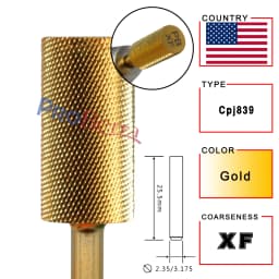 RolinStar 6.6 Large Barrel Silver Steel Carbide High Quality Remove Gel Polish 4XC Acrylic