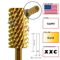 RolinStar 6.6 Large Barrel Silver Steel Carbide High Quality Remove Gel Polish 4XC Acrylic