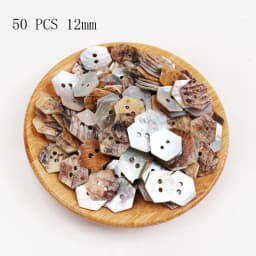 50PCS 20/18/15/12/10mm Natural Shell Sewing Buttons Color Japan Mother of Pearl MOP Round Shell 2 Hole Button Sewing Accessories