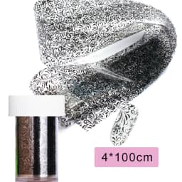 16Pc Holographic Nail Foil Set Starry Transfer 20*4cm Sticker Laser Flowers Leopard Mix Design Decal DIY Nail Art Decoration