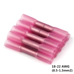 10/20/30/50PCS Heat Shrink Insulated Butt Connectors Splice Electrical Crimp Terminals Waterproof AWG 22-18 AWG 16-14 AWG 12-10