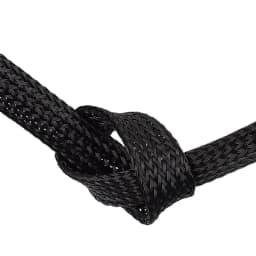 Black Nylon Mesh Tube PET Wire Sleeving Spiral Wrapping Expandable Insulated Braid Tight 3mm to 100mm Cable Sleeve