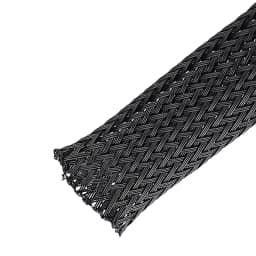 Black Nylon Mesh Tube PET Wire Sleeving Spiral Wrapping Expandable Insulated Braid Tight 3mm to 100mm Cable Sleeve
