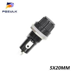 5PCS 5*20mm 6*30mm Glass Fuse Holders 5x20 6x30 Insurance Tube Socket Fuse Holder for insurance Panel Mount Fuse Holder