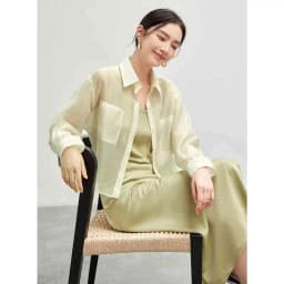 SENTUBILA Lyocell Women Shirt 2026 Spring Summer Lapel Neck Long Sleeve Crop Solid Pockets Lace-up Female Cozy Blouse 142C54323