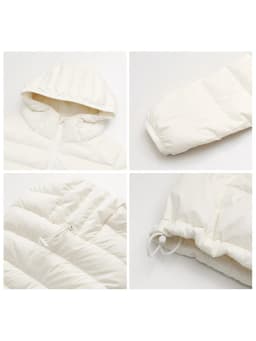 CHIC VEN Women Lightweight Down Coats Solid Loose Casual New Hooded Slim Girl Down Jacket 90 White Duck Down Autumn Winter 2025