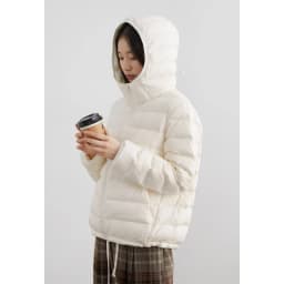 CHIC VEN Women Lightweight Down Coats Solid Loose Casual New Hooded Slim Girl Down Jacket 90 White Duck Down Autumn Winter 2025