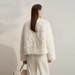 AMII Women's Coat 2026 Winter Warm Minimalist Loose Short Fur Coats Elegant Zipper Long Sleeve Jacket Woman Clothing 12514003