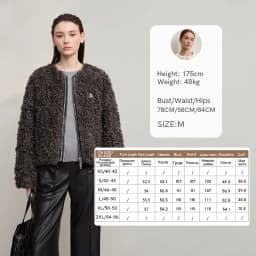 AMII Women's Coat 2026 Winter Warm Minimalist Loose Short Fur Coats Elegant Zipper Long Sleeve Jacket Woman Clothing 12514003