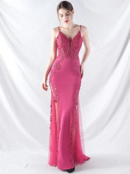 Sexy See Through Lace Maxi Summer Dress Women Elegant Luxury Mesh Bridesmaid Evening Dresses Birthday Prom Long Dresses Vestido
