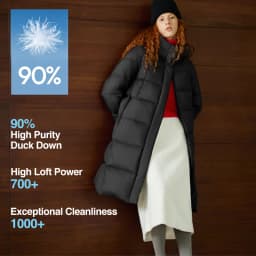 Semir Down Jacket Women Winter Long 90% Duck Down Waterproof Oil-proof Stain-proof 2026 New Solid Hooded Winter Woman Clothes