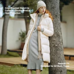 Semir Down Jacket Women Winter Long 90% Duck Down Waterproof Oil-proof Stain-proof 2026 New Solid Hooded Winter Woman Clothes