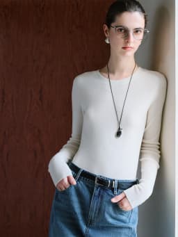 FSLE【Premium Series】German Biella Wool Autumn Super Fine Washable Seamless One-Piece Mock Neck Thermal Base Layer Shirt Women