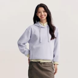 Semir Embroidered Hoodies Soft Texture Women Spring Casual Sweatshirt Fashion Comfort Loose Style Gentle Trend Cozy New 2026
