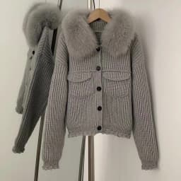 Reality Fur Pullovers Women's Sweater Women Trends 2025 Cardigan Femmes Blouse Autumn New Women's Clothing Women Winter Clothes