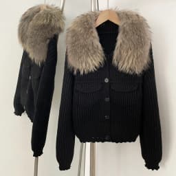 Reality Fur Pullovers Women's Sweater Women Trends 2025 Cardigan Femmes Blouse Autumn New Women's Clothing Women Winter Clothes