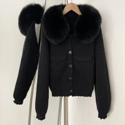 Reality Fur Pullovers Women's Sweater Women Trends 2025 Cardigan Femmes Blouse Autumn New Women's Clothing Women Winter Clothes