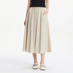 Semir Womens Skirt 2026 Elastic Waist Draped Split A Line Tops Loose Casual Style Soft Elegant Comfortable Daily Wear
