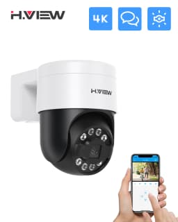 H.View Cctv Security Poe Ip Camera Ptz 5Mp 8mp 4K Dome Outdoor Audio Video Surveillance For Nvr System Xmeye
