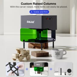 DAJA Laser Engraver CNC Diy DJ6 Laser Engraving Machine 3000mw Fast Mini Logo Mark Printer Cutter Woodworking Wood Plastic