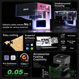 DAJA Laser Engraver CNC Diy DJ6 Laser Engraving Machine 3000mw Fast Mini Logo Mark Printer Cutter Woodworking Wood Plastic