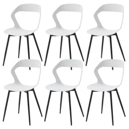 Set of 4 / 6 Scandinavia Dining Chairs for Dining Room Furniture Chair Nordic Designer Creative Household Backrest Chair