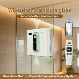 PuRuiKai Robot Electric Automatic Window Cleaning Robotic , With APP/Remote Control,With Voice Broadcast Two-way Automatic Spray