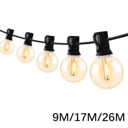 Outdoor String Lights LED G40 Dimmable Party Garland Globe Bulbs String Lamp For Street Patio Garden Backyard Camping Decoration