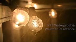 Outdoor String Lights LED G40 Dimmable Party Garland Globe Bulbs String Lamp For Street Patio Garden Backyard Camping Decoration