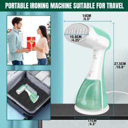 DayPlus 4800W Garment Handheld Steamer Fabric Curtain Clothes Iron Heat Travel Steam DIY,Steamer for Clothes, Home 300ML Tank