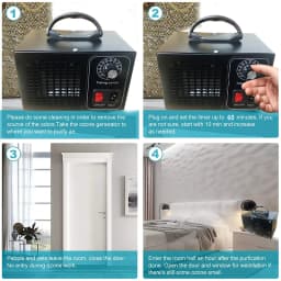 ATWFS Ozone Generator 220v 60g Air Purifier Ozonator home Ozon Cleaner Remove Odor O3 Ozonizador