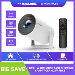Magcubic Projector Android 14 Projector HY300 Pro Wifi6 290ANSI Projector 8K BT5.4 Home Cinema Outdoor Portable Projetor