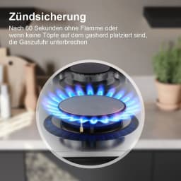 TopStrong 4 Burner Stainless Built-in Stove Natural Gas Propane Gas NG/LPG Gas Hob YYEUGCT-S04