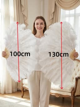 100/130Cm Big Pink Ostrich Feather Dance Fans Foldable Hand Held Plume Fan Decorate Halloween Party Belly Craft Accessories