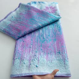 Nigerian Jacquard Lace Fabric 2025 High Quality 5 Yards Gilding African French Brocade Lace Fabric Elegant Dress for Women A4234