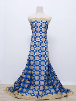 Latest 5 Yards Superb Embroidery Guipure Lace Appliques African Cord Water Soluble Fabric Bridal Sewing Garment Celebrants Wear