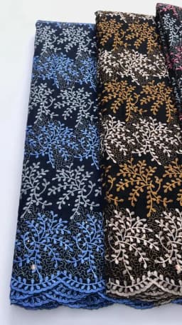 Latest African Dry Cotton Lace Fabric 2025 Hight Qualiry Swiss Voile Lace in Switzerland Lace Fabric Nigeria For Women Dress Sew