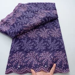 Latest African Dry Cotton Lace Fabric 2025 Hight Qualiry Swiss Voile Lace in Switzerland Lace Fabric Nigeria For Women Dress Sew