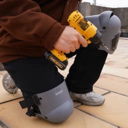 PRO Knee Pads for Work install Extra Gel For Construction Tiling Gardening Flooring Pro Protection - For Men And Women,Black