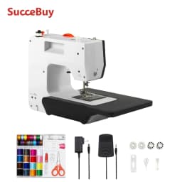 SucceBuy Sewing Machine Portable Sewing Machine for Beginners 38 Built-in Stitches & Reverse Sewing Dual Speed Sewing Machine