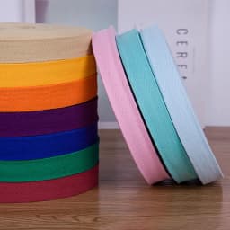 2Rolls 45Meters 2.5 Cm Pure Cotton Hemming Strip Fabric Clothing Accessories