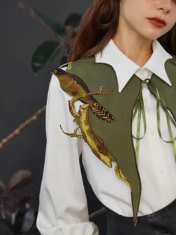 Detachable Collars for Women, Small Shawl, Embroidered Accessories, Four Seasons, Decoration, Original Design